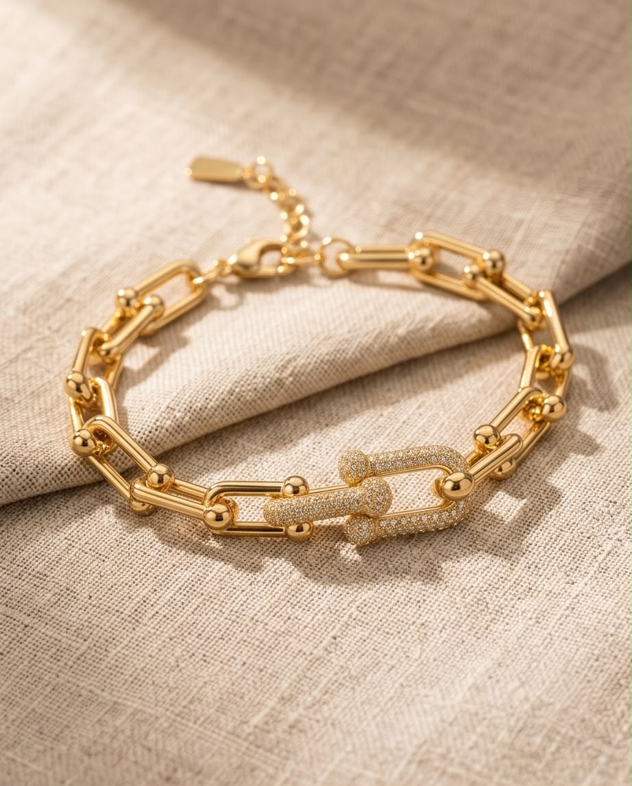 Pulseira Kaylie Banhada em Ouro 18K - Imagem 2