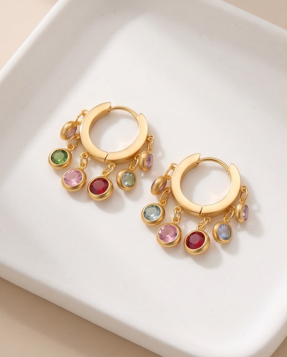 Brinco Coloré Banhado em Ouro 18K - Imagem 3