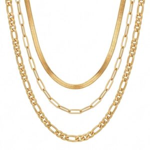 Colar Versatile 3 em 1 Banhado em Ouro 18K